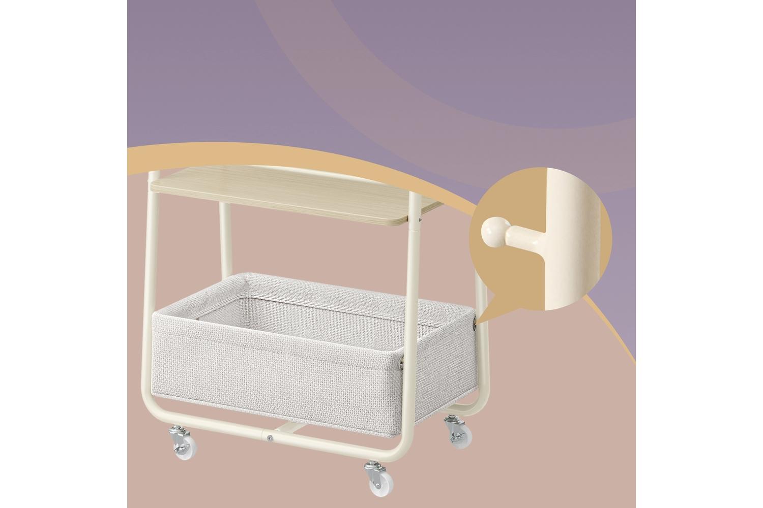 Vasagle Storage Cart | Trolley | Fabric & Steel | 3-tier-6