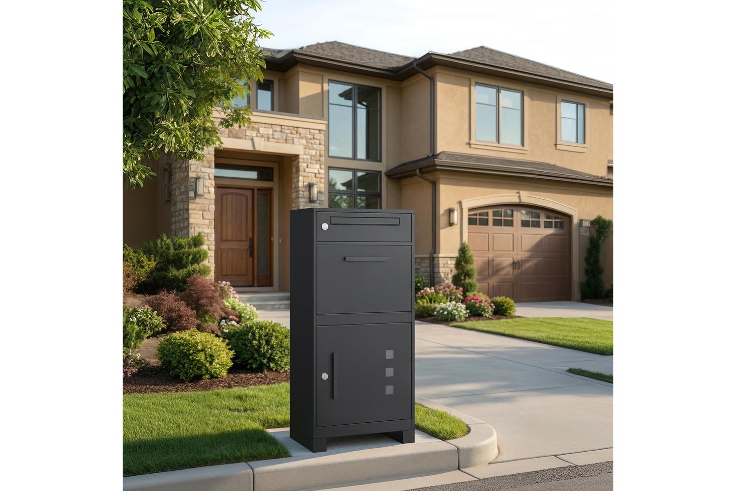 Songmics Parcel Box | Mailbox | Steel | 34 X 48 X 106 Cm-4
