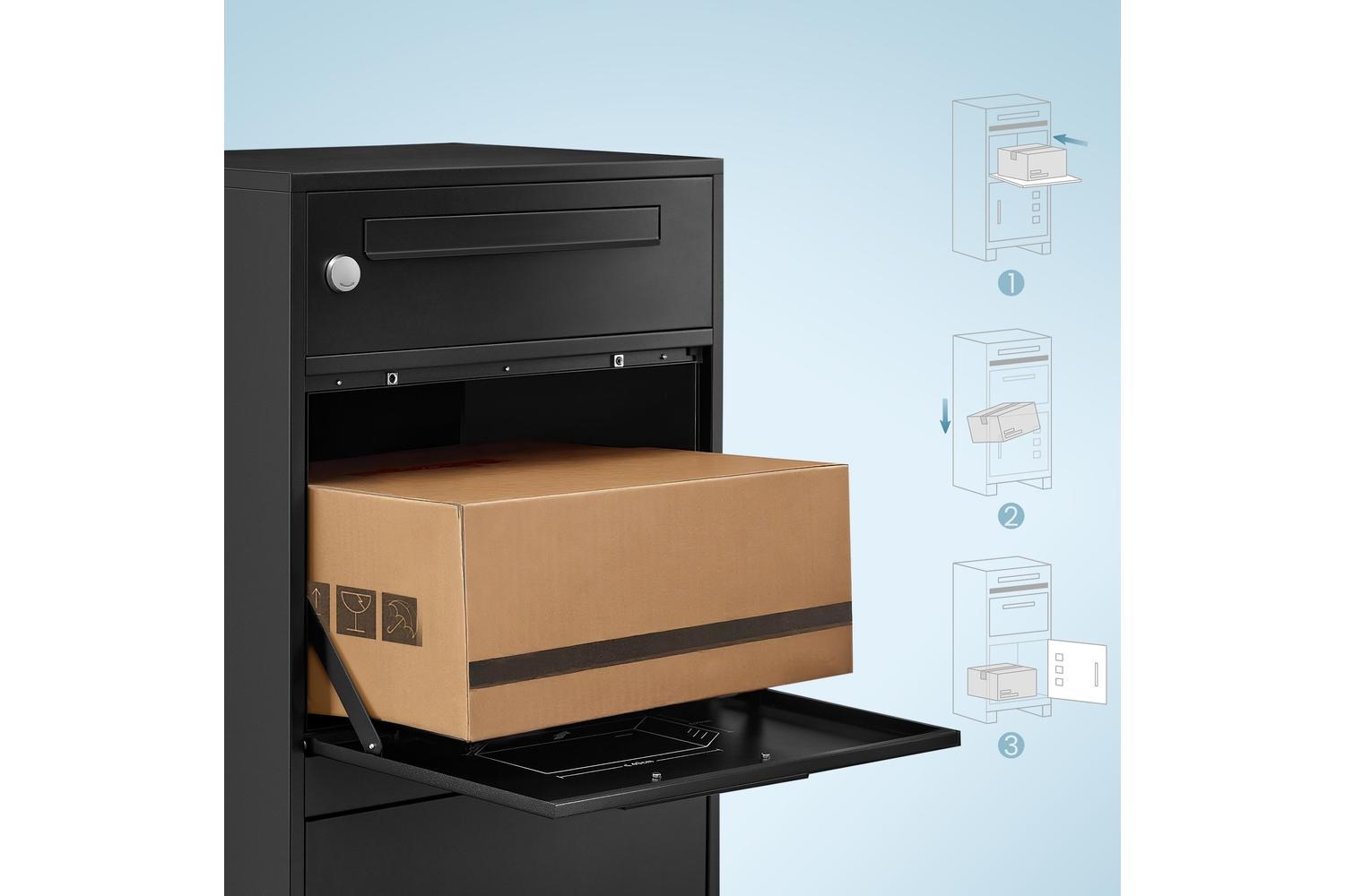 Songmics Parcel Box | Mailbox | Steel | 34 X 48 X 106 Cm-7