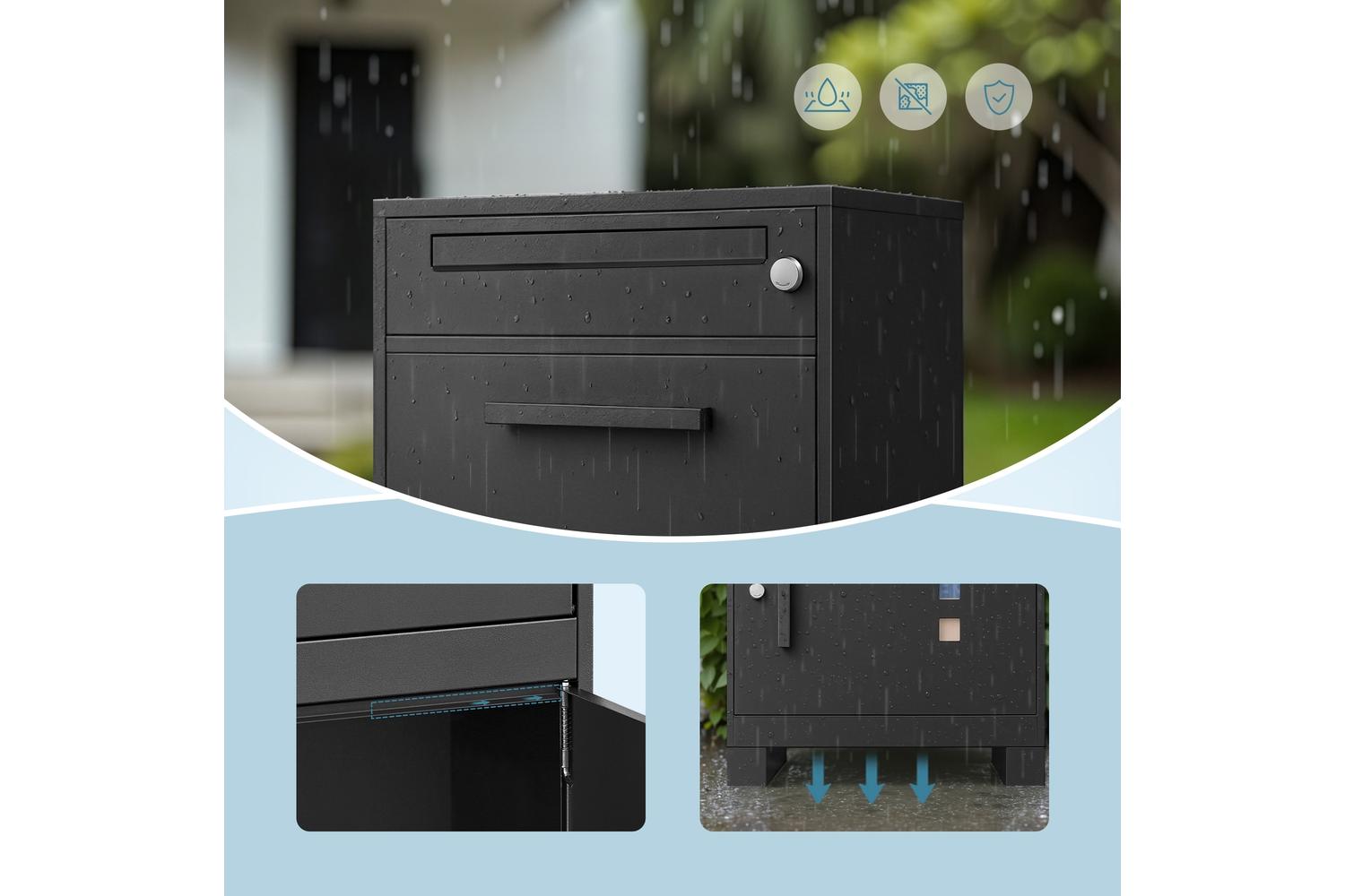 Songmics Parcel Box | Mailbox | Steel | 34 X 48 X 106 Cm-8