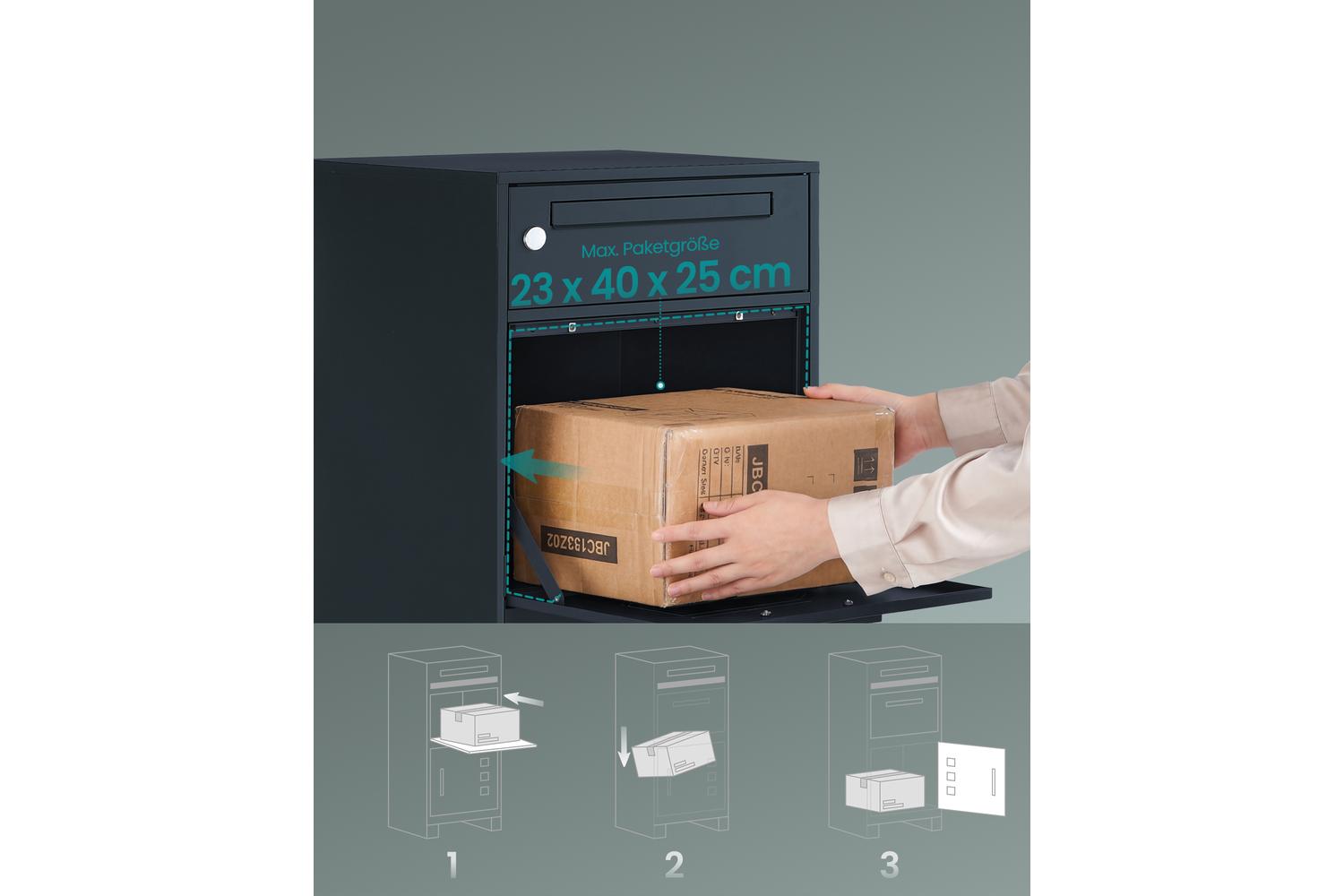 Songmics Parcel Box | Mailbox | Steel | Large-4