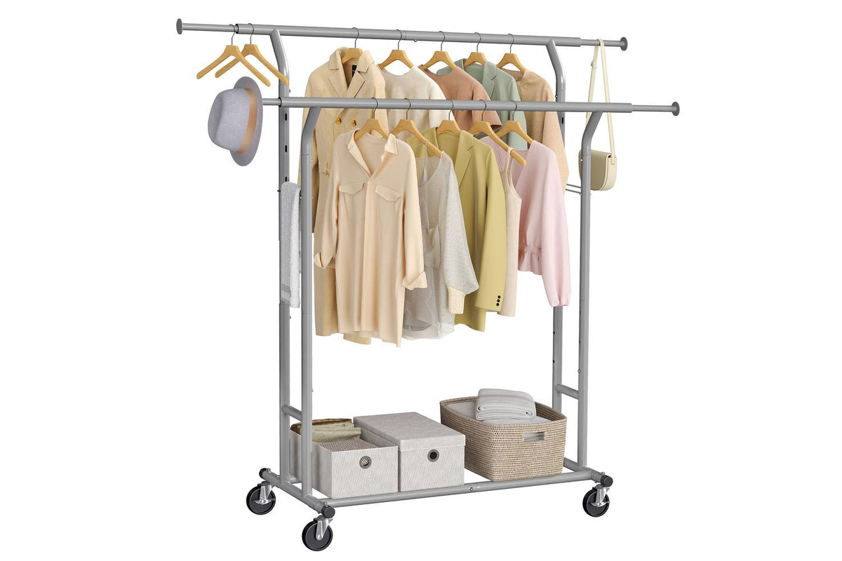 Songmics Clothes Rack | Clothes Storage | Chrome-plated Iron | Adjustable Size