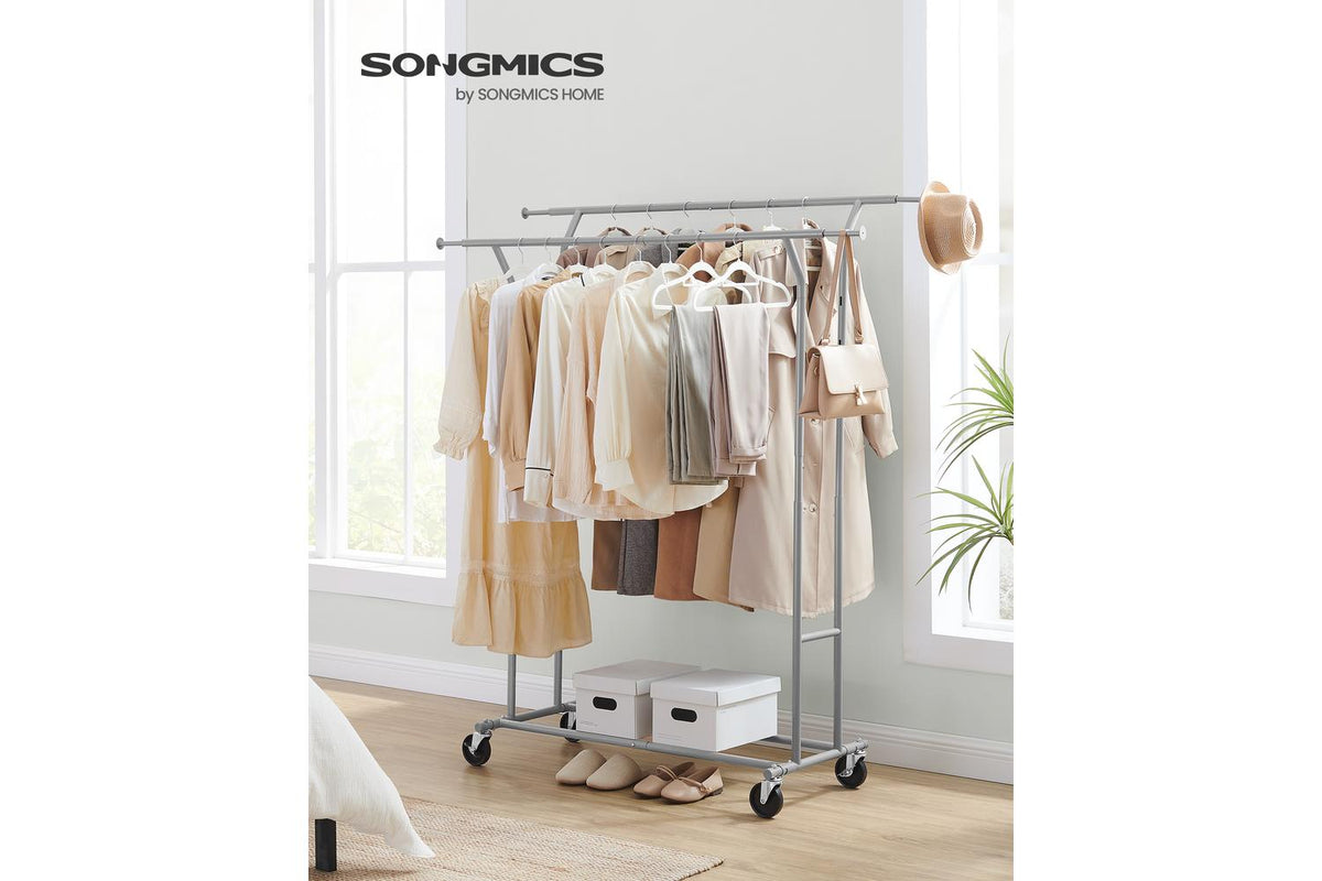 Songmics Clothes Rack | Clothes Storage | Chrome-plated Iron | Adjustable Size-2