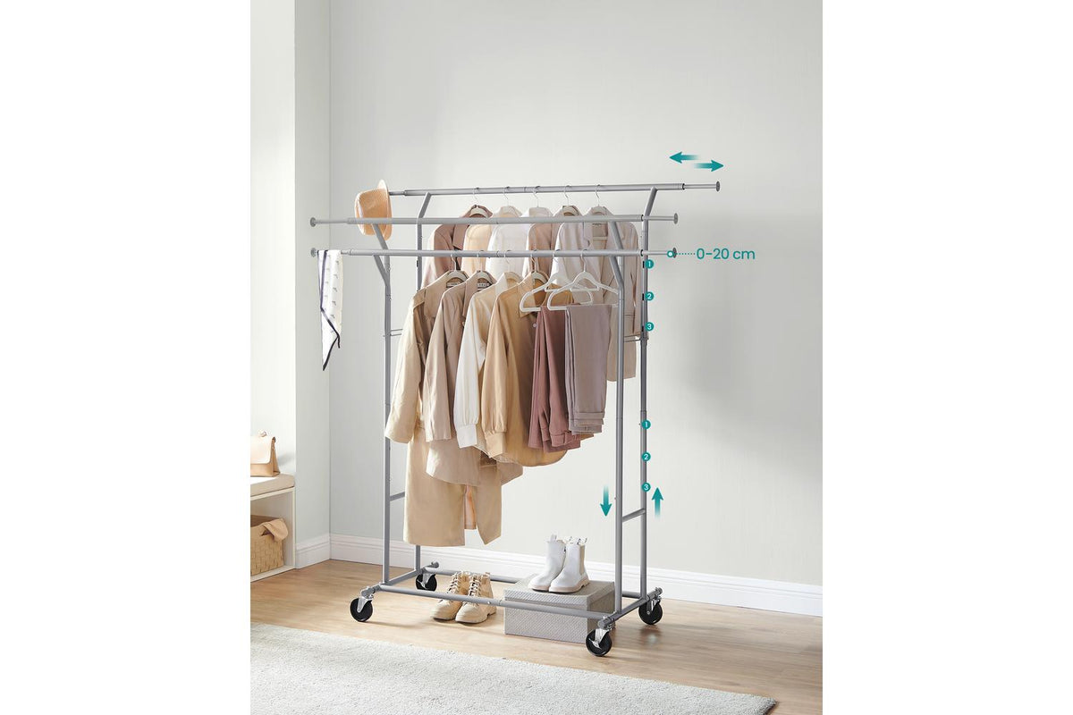 Songmics Clothes Rack | Clothes Storage | Chrome-plated Iron | Adjustable Size-3