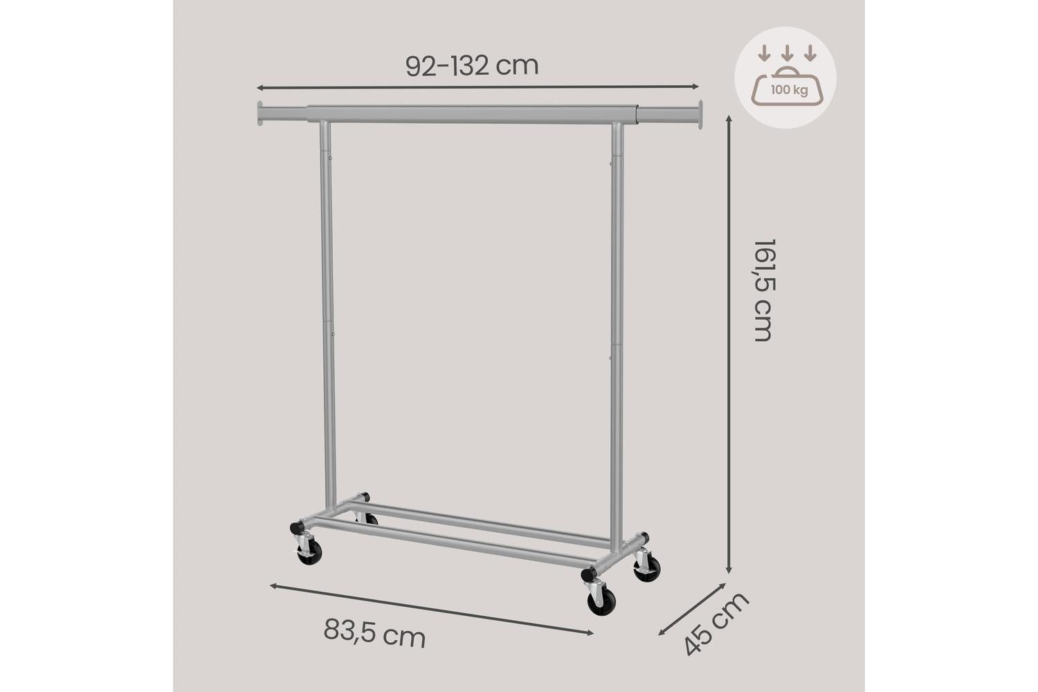 Songmics Clothes Rack | Clothes Storage | Steel | Adjustable-3