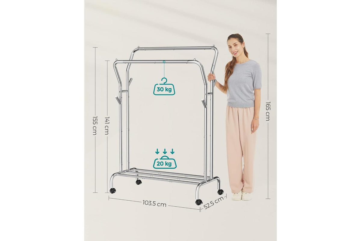 Songmics Clothes Rack | Clothes Storage | Steel | 103.5cm-6