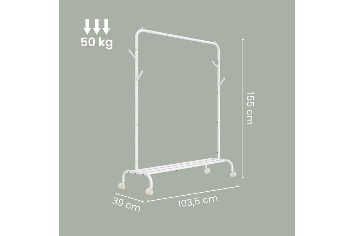 Songmics Clothes Rack | Clothes Storage | Steel | 103.5 X 41 X 155 Cm-3