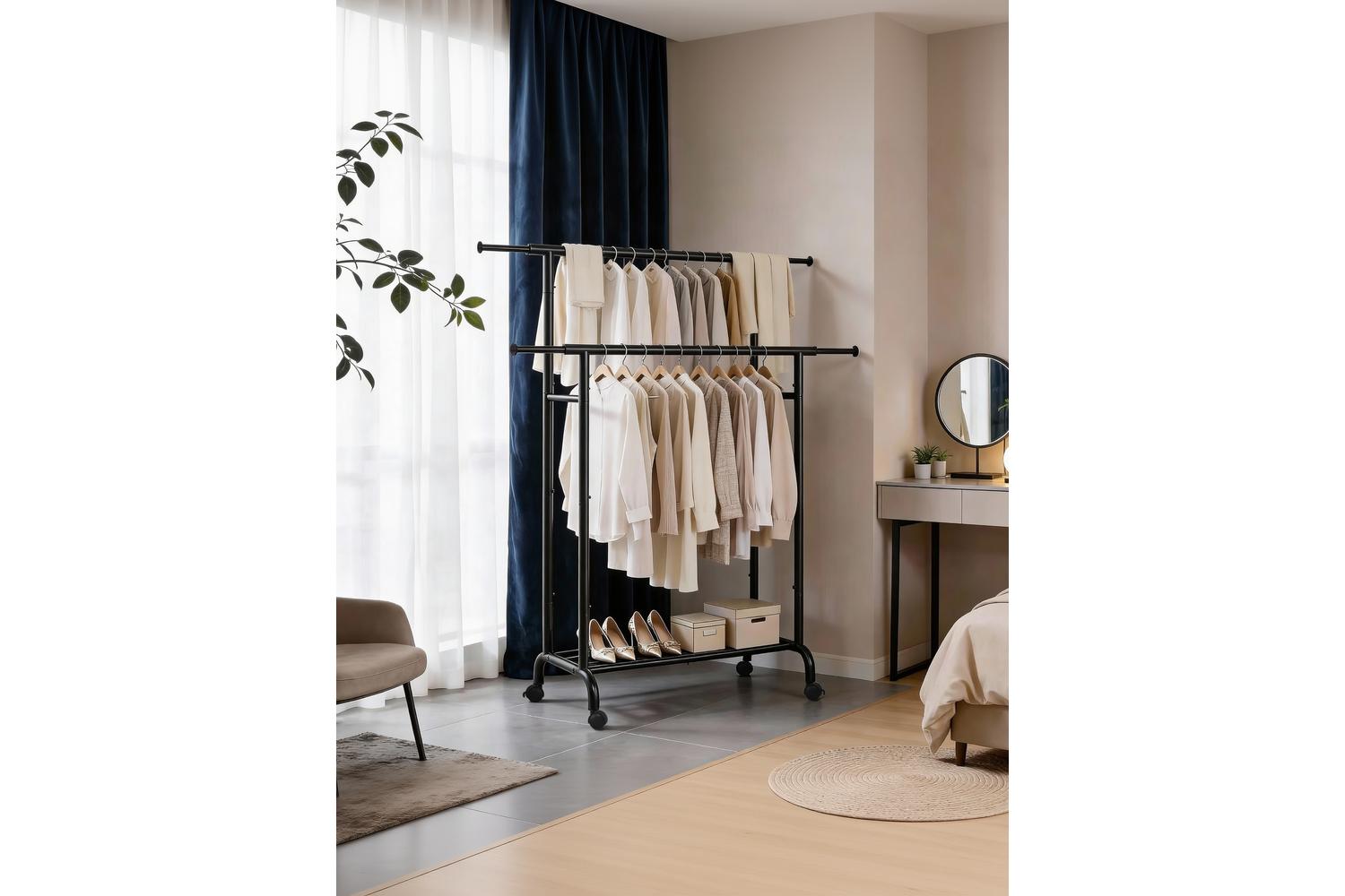 Songmics Clothes Rack | Clothes Rail | Metal | Adjustable Width-4