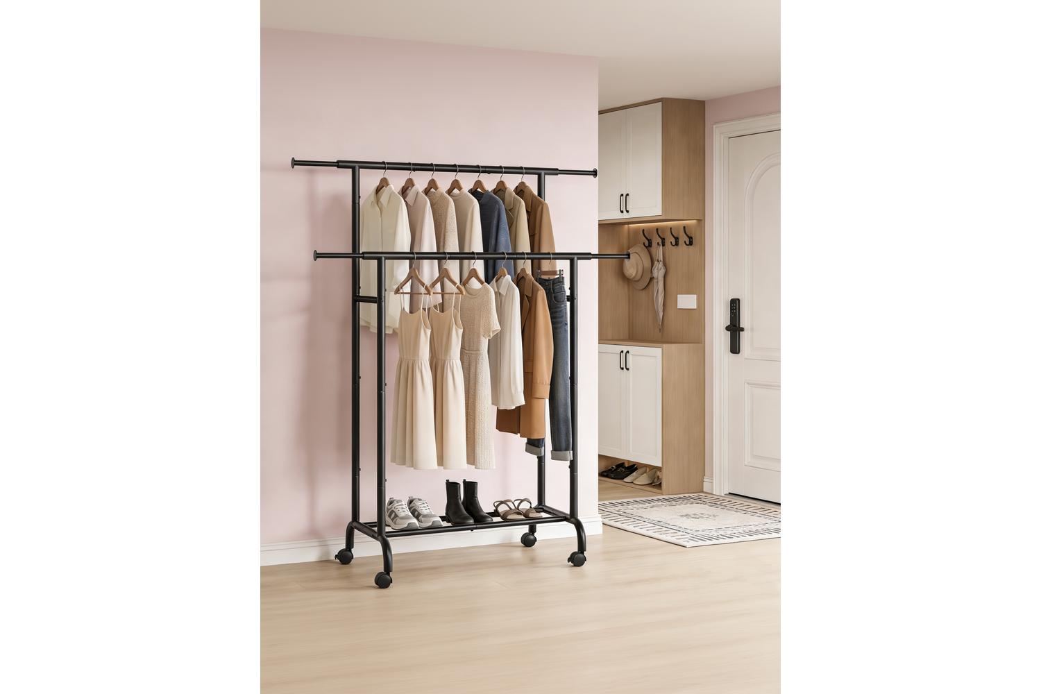 Songmics Clothes Rack | Clothes Rail | Metal | Adjustable Width-5