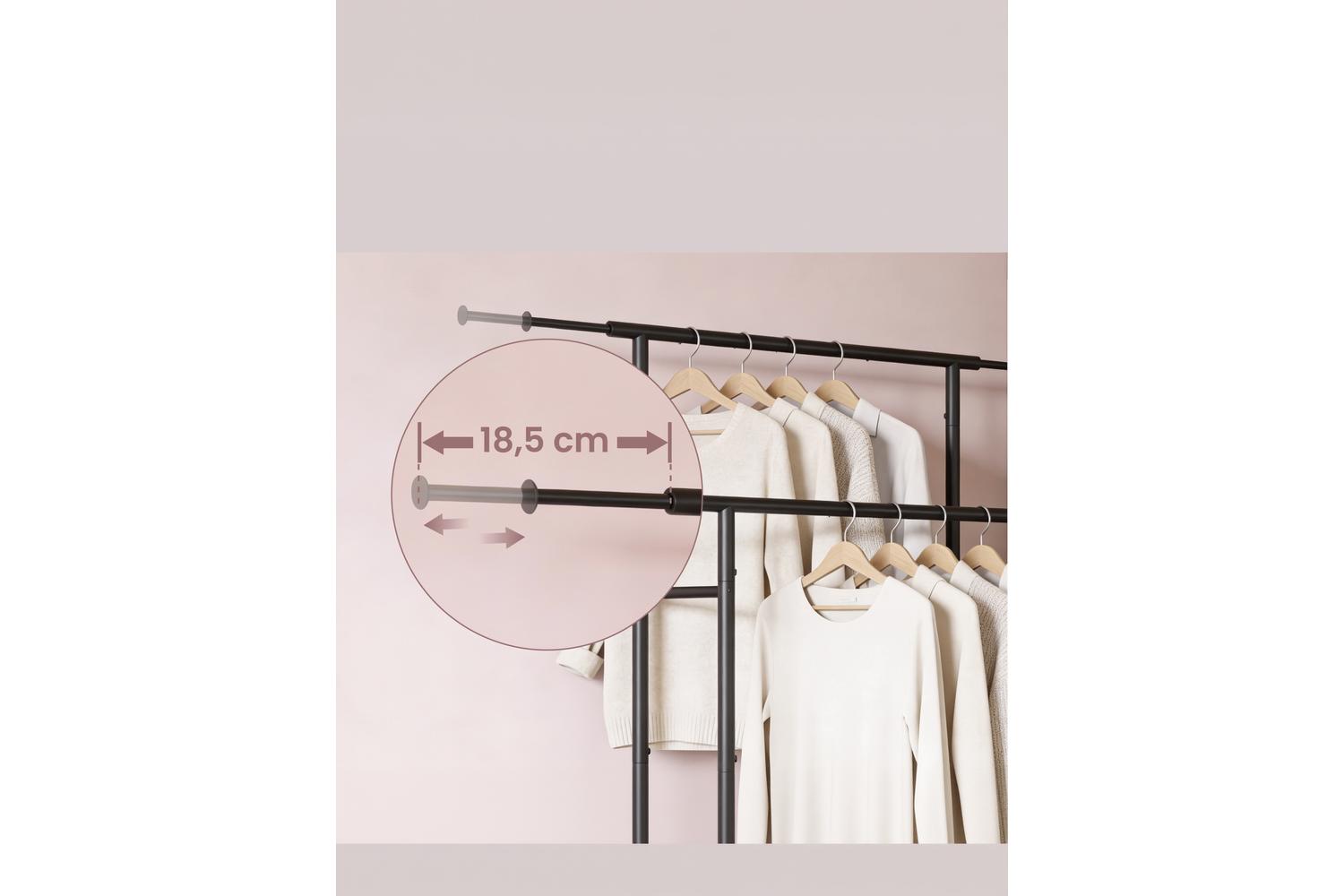 Songmics Clothes Rack | Clothes Rail | Metal | Adjustable Width-6