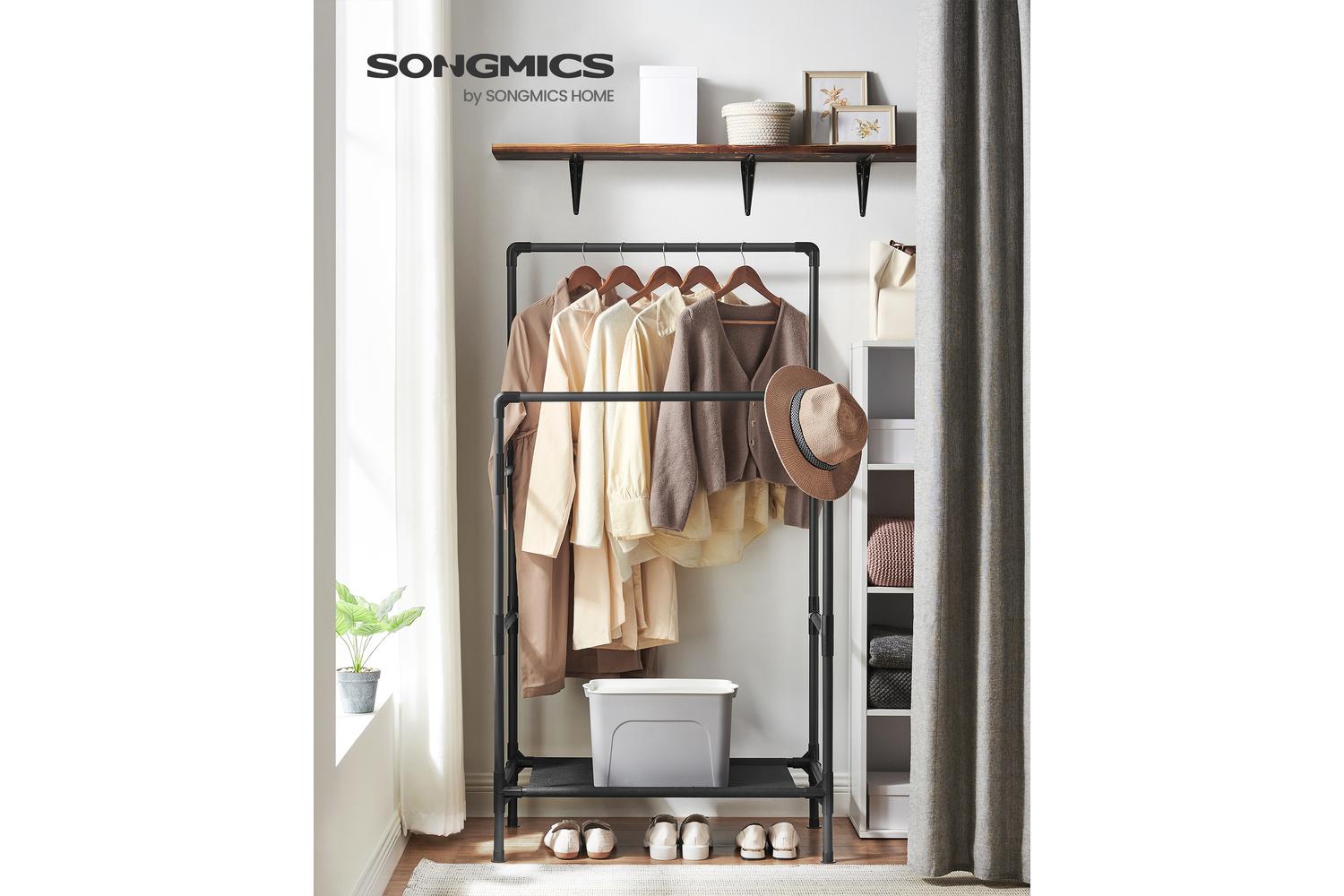 Songmics Clothes Rack | Clothes Storage | Steel & Non-woven Fabric | 83 X 45 X 157 Cm-2