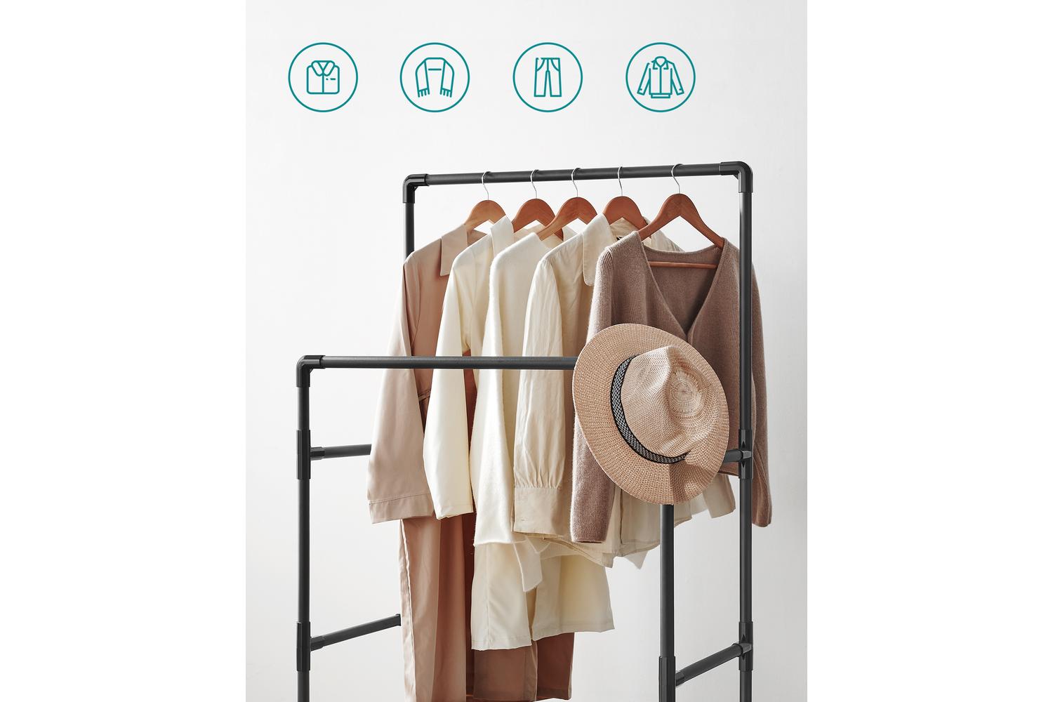 Songmics Clothes Rack | Clothes Storage | Steel & Non-woven Fabric | 83 X 45 X 157 Cm-3