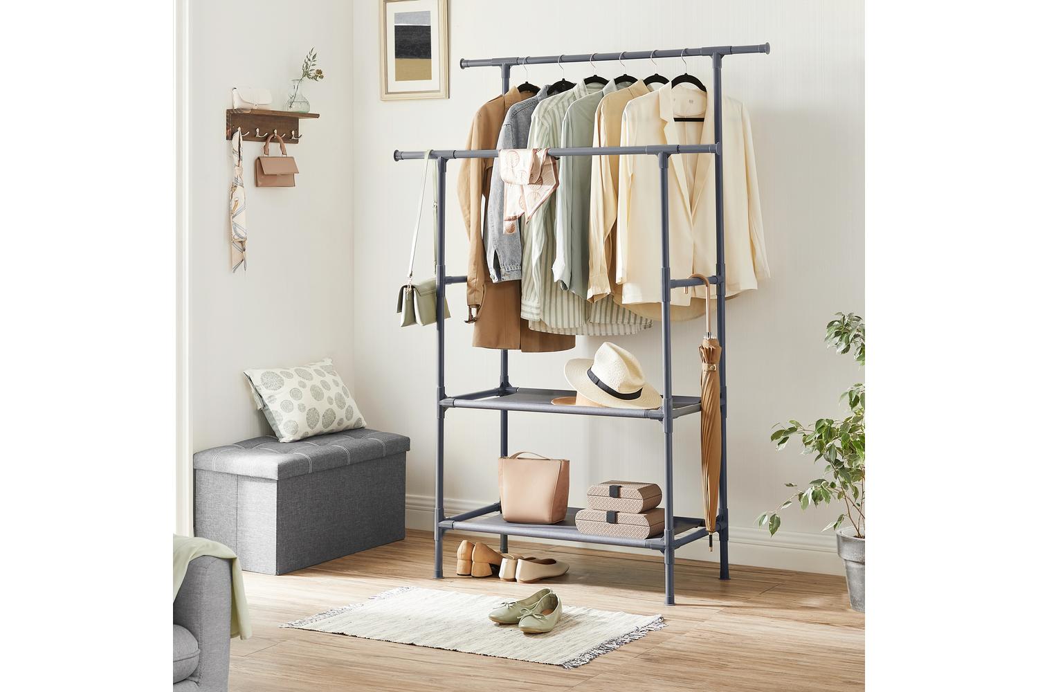 Songmics Clothes Rack | Clothes Storage | Metal & Non-woven Fabric | 114 X 45 X 171 Cm-3