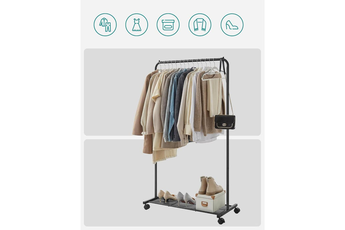 Songmics Garment Rack | Clothes Storage | Steel | 92.5 X 40.5 X 158 Cm-3