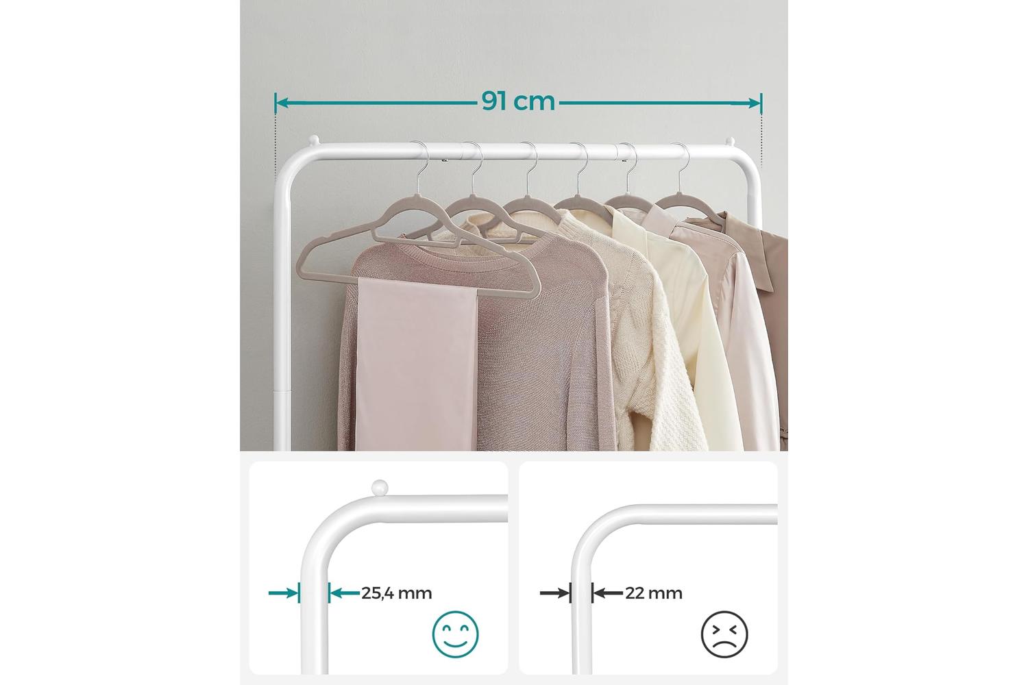 Songmics Garment Rack | Clothes Storage | Steel | 91cm Wide-4