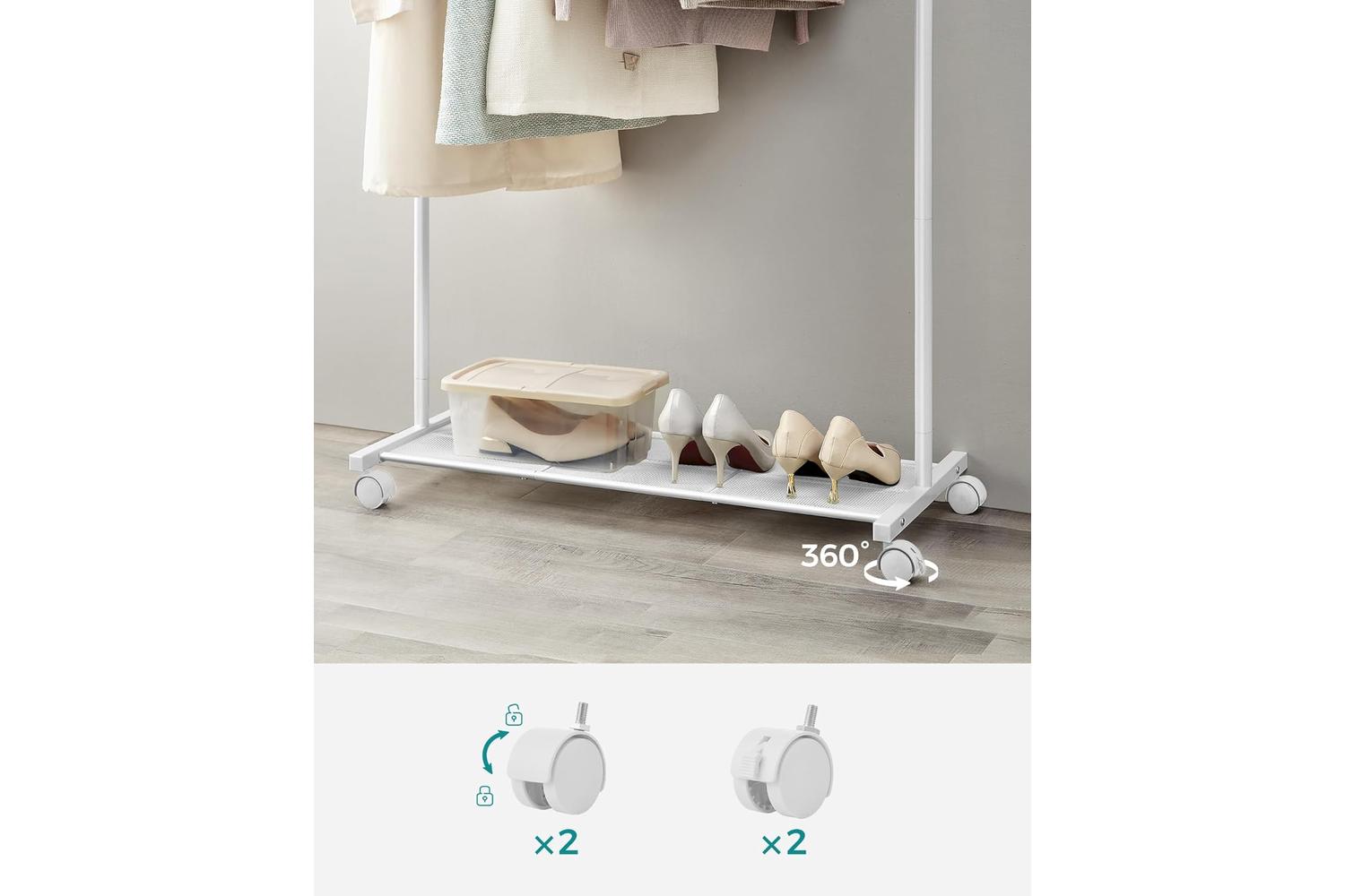 Songmics Garment Rack | Clothes Storage | Steel | 91cm Wide-7