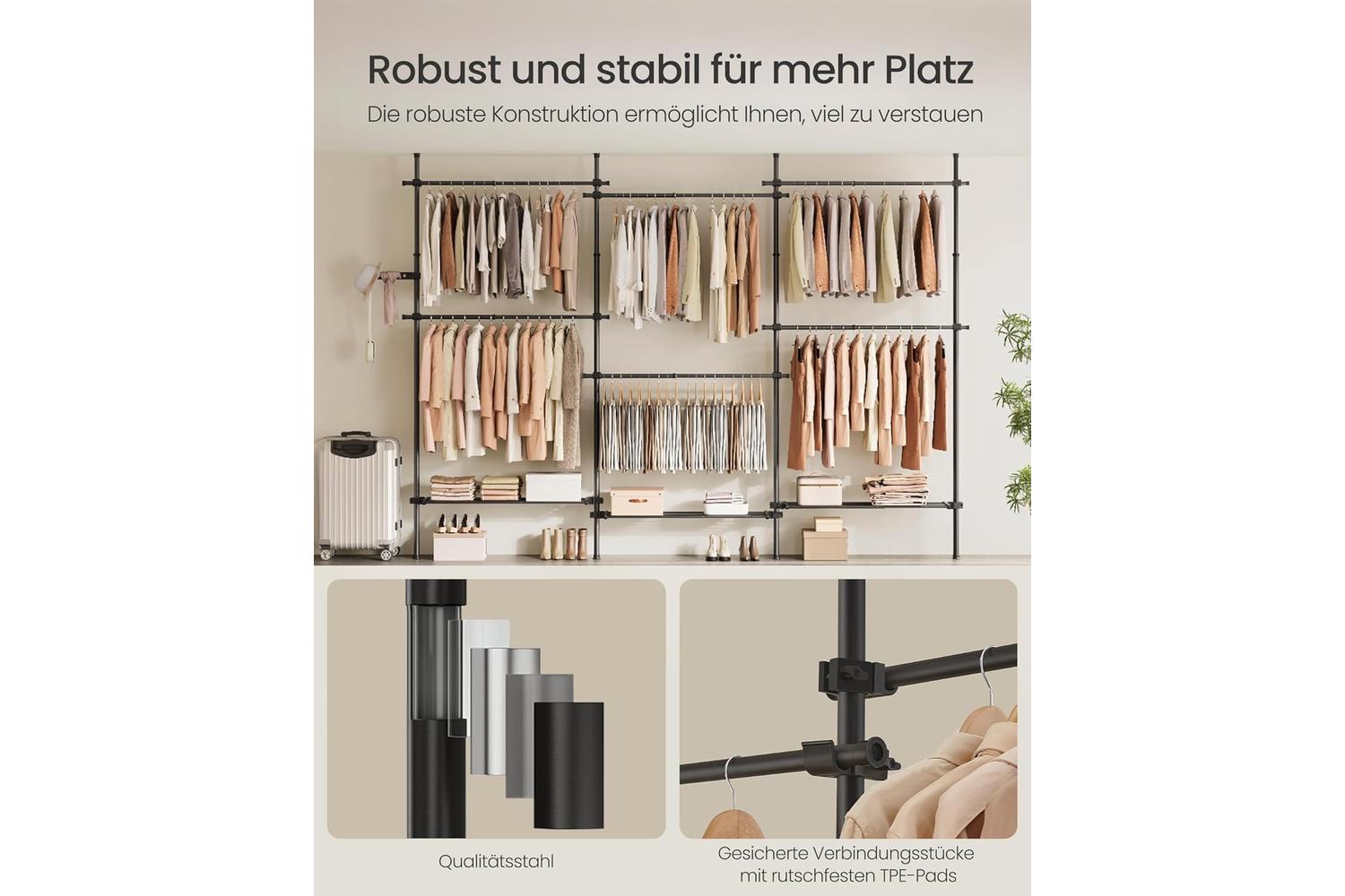 Songmics Garment Rack | Clothes Storage | Steel | Adjustable-7
