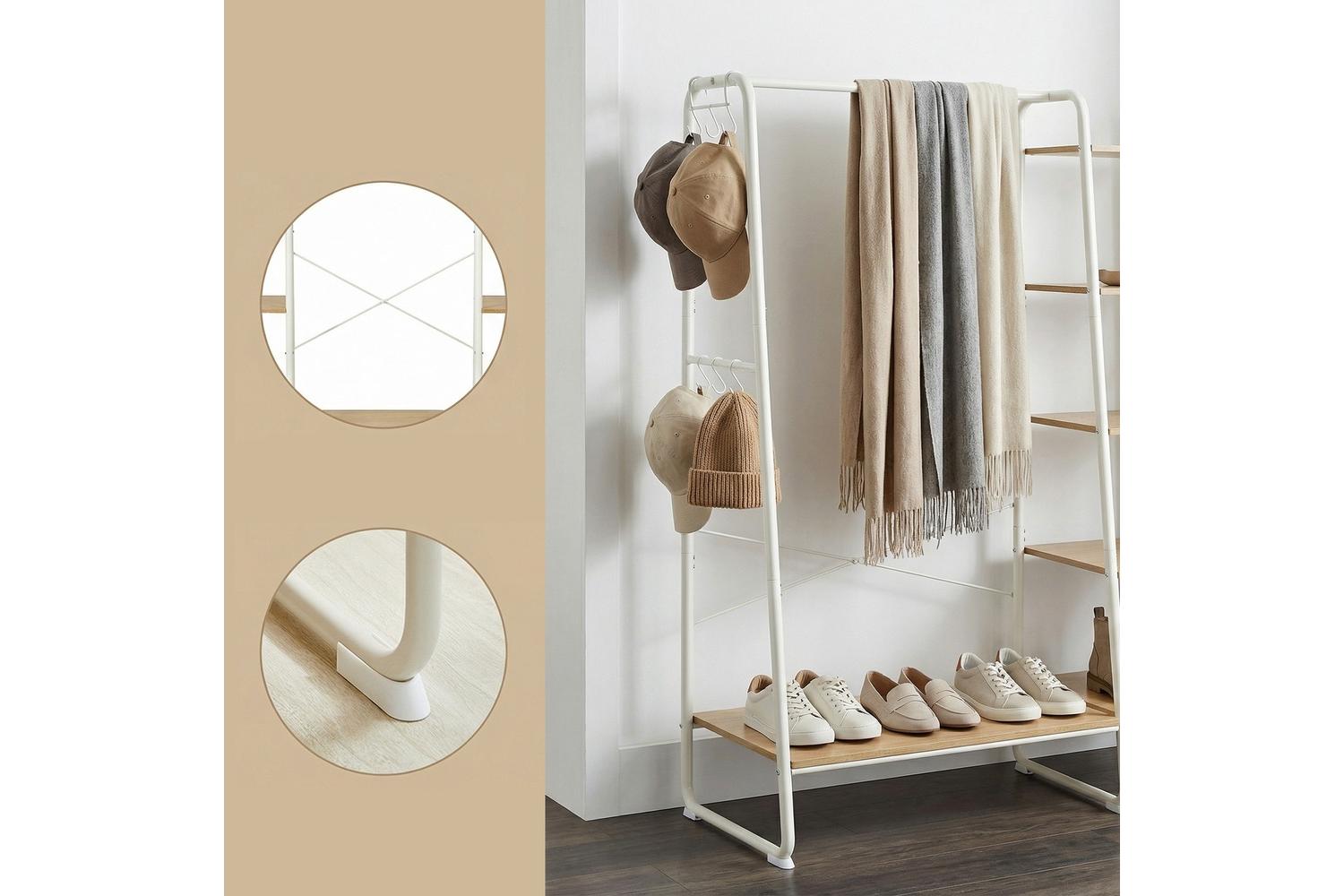 Vasagle Garment Rack | Clothes Storage | Particleboard & Steel | 120 X 45 X 160 Cm-6