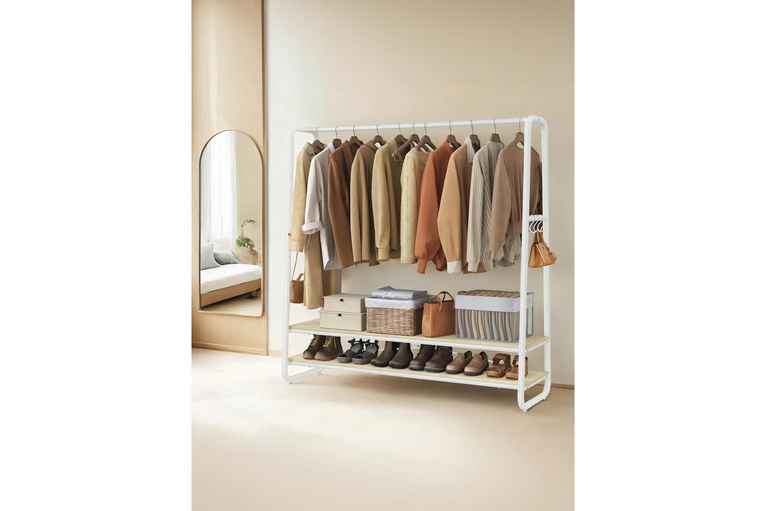 Vasagle Garment Rack | Clothes Storage | Particleboard And Steel | 138cm Wide-5