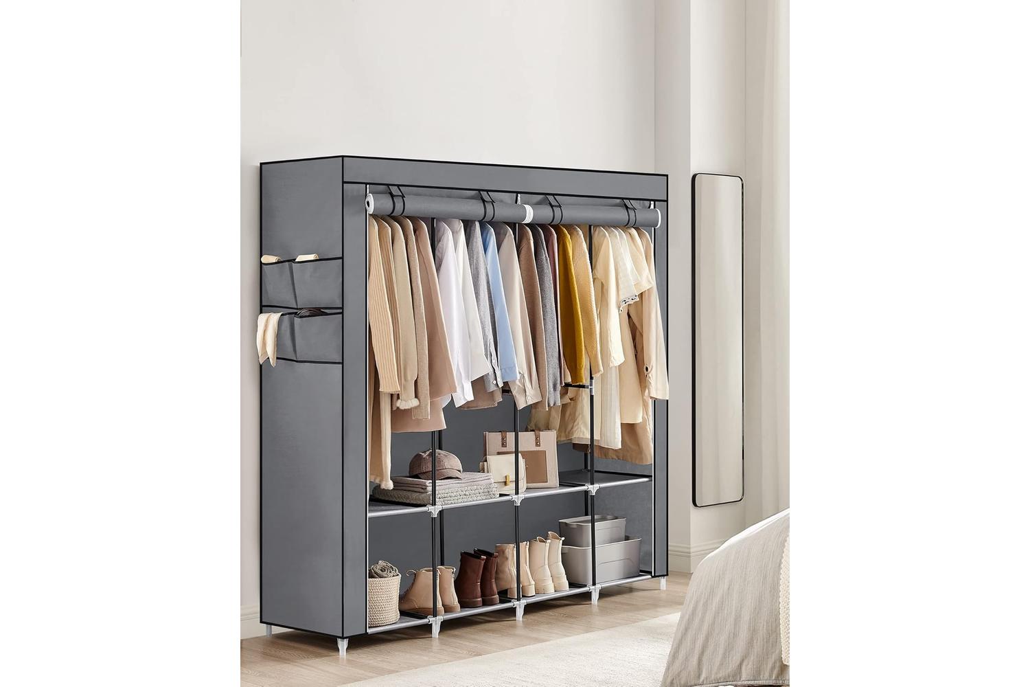 Songmics Wardrobe | Clothes Storage | Steel & Fabric | 170 X 45 X 167 Cm-2
