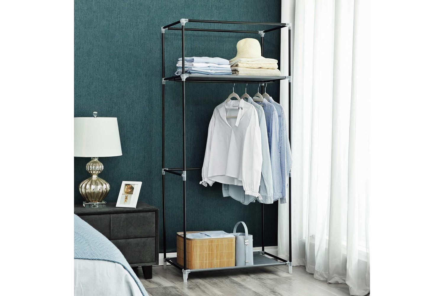 Songmics Wardrobe | Fabric Clothes Storage | Grey | 75 X 45 X 160 Cm-2