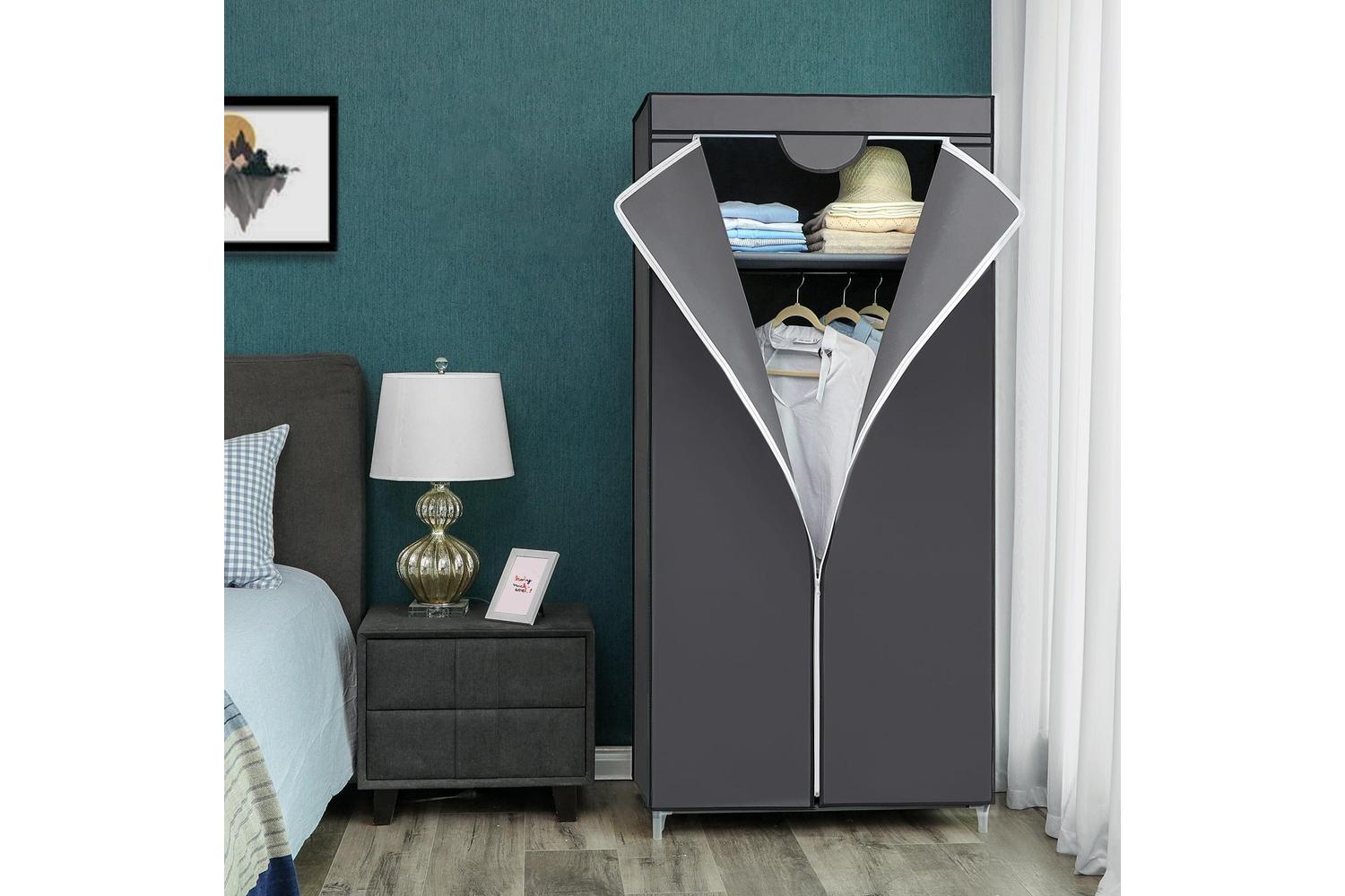 Songmics Wardrobe | Fabric Clothes Storage | Grey | 75 X 45 X 160 Cm-3