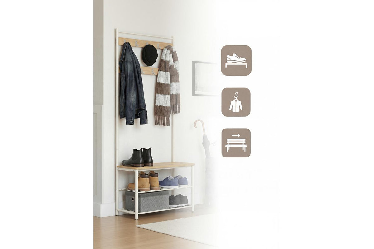 Vasagle Hall Tree | Hallway Storage Unit | Steel Frame | 3-in-1 Design-7