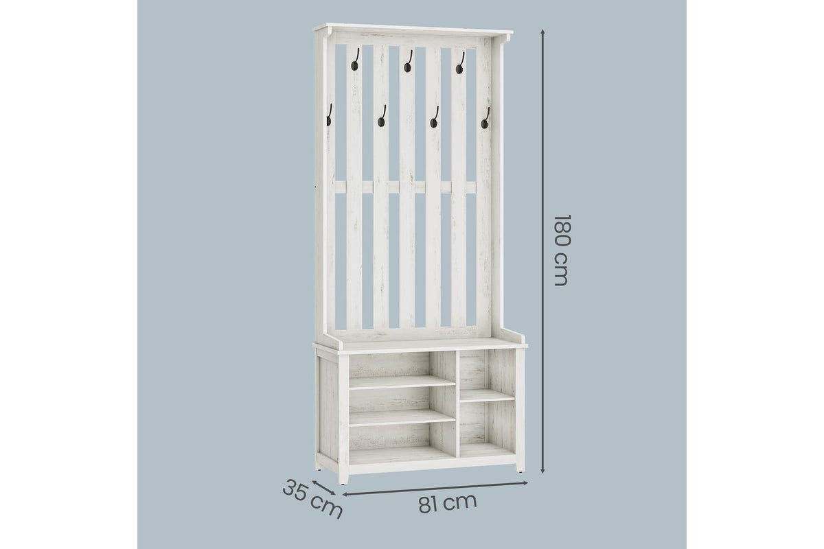Vasagle Hall Tree | Clothes Storage | Particleboard And Steel | 70.9 Inch-2