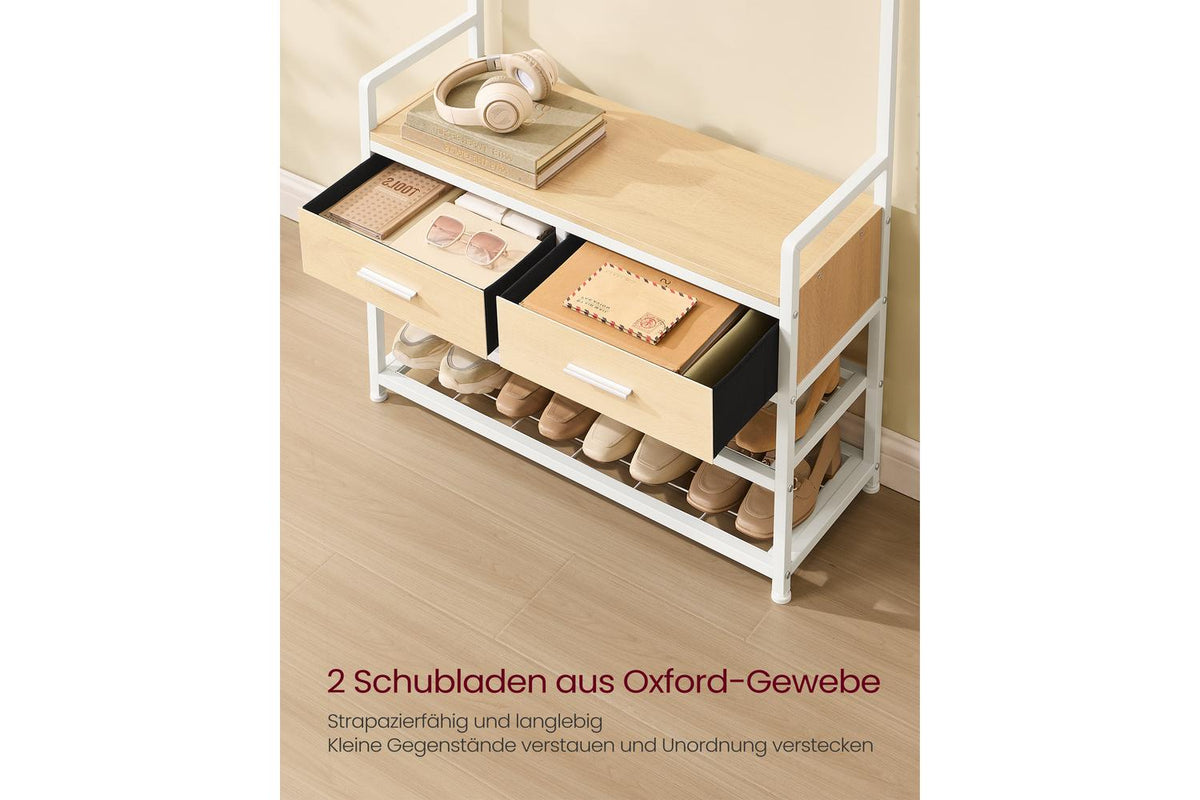 Vasagle Hall Tree | Coat Rack | Particleboard And Steel | 181.6cm-3