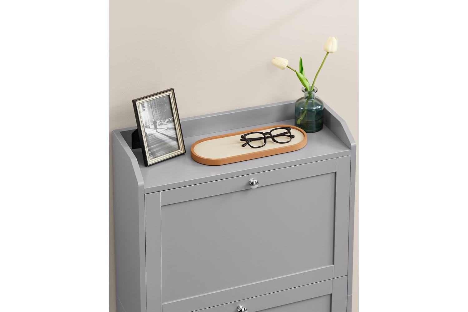 Vasagle Shoe Cabinet | Storage Cabinet | Particleboard | 24 X 60 X 121.2 Cm-6