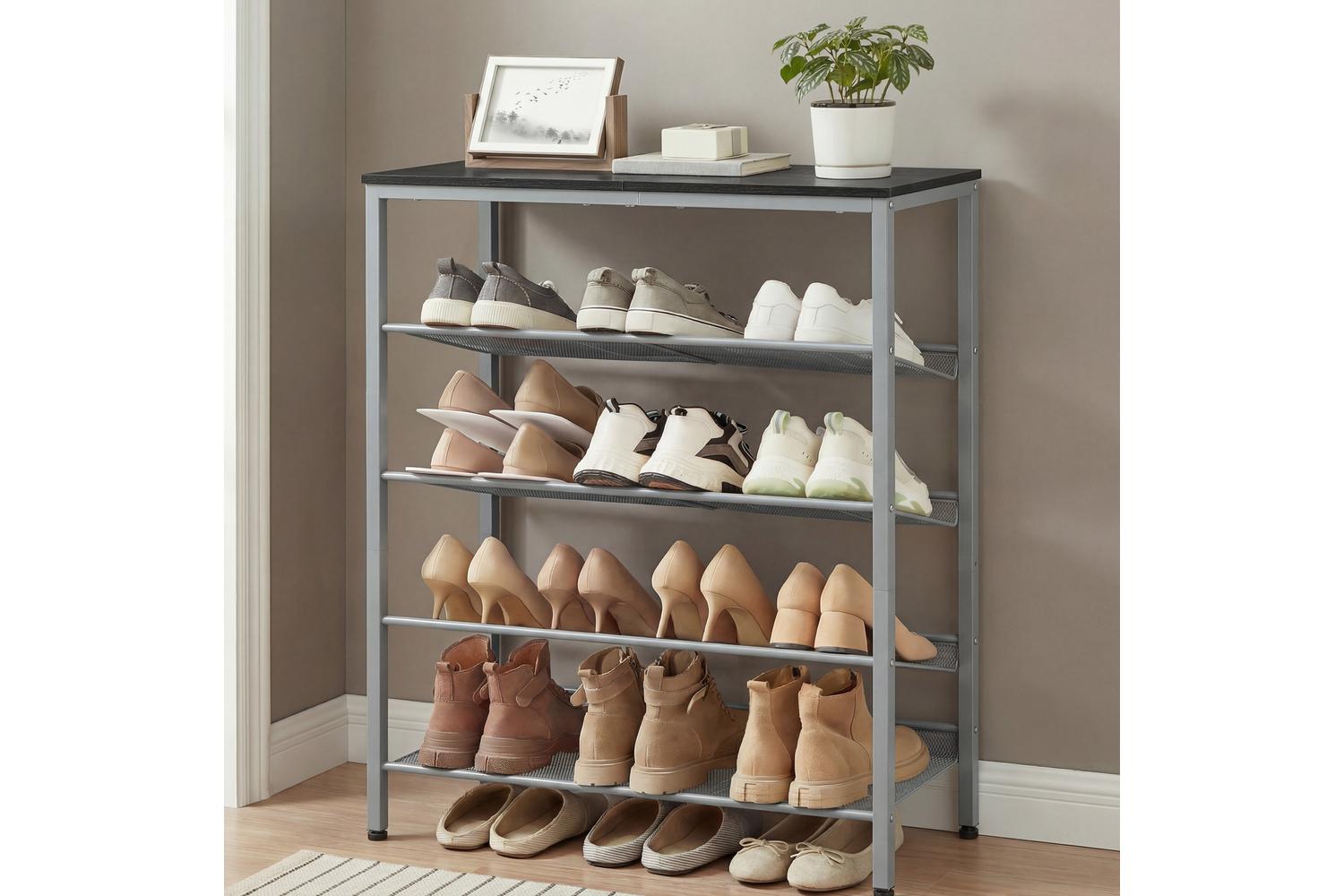 Vasagle Shoe Rack | Shoe Storage Unit | Particleboard And Steel | 5 Tier-5