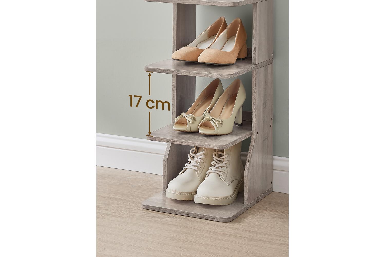 Vasagle Shoe Rack | Tall Shoe Organiser | Particleboard | Slim-7