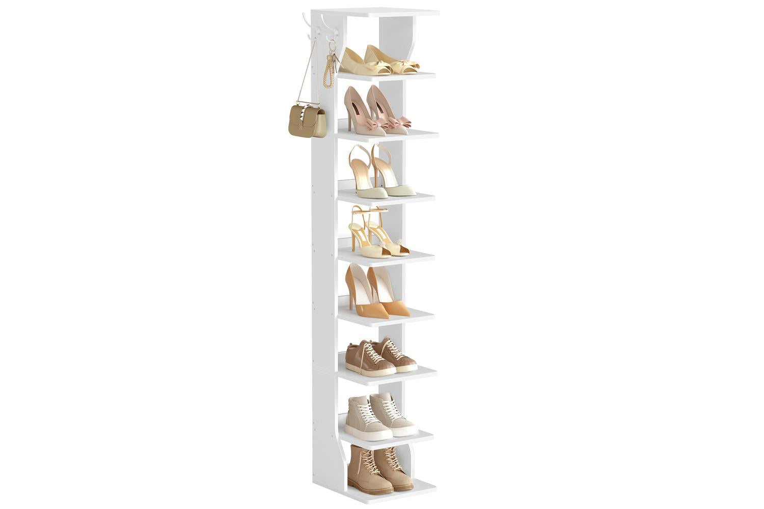 Vasagle Shoe Rack | Tall Slim Shoe Organiser | Particleboard | 9-tier