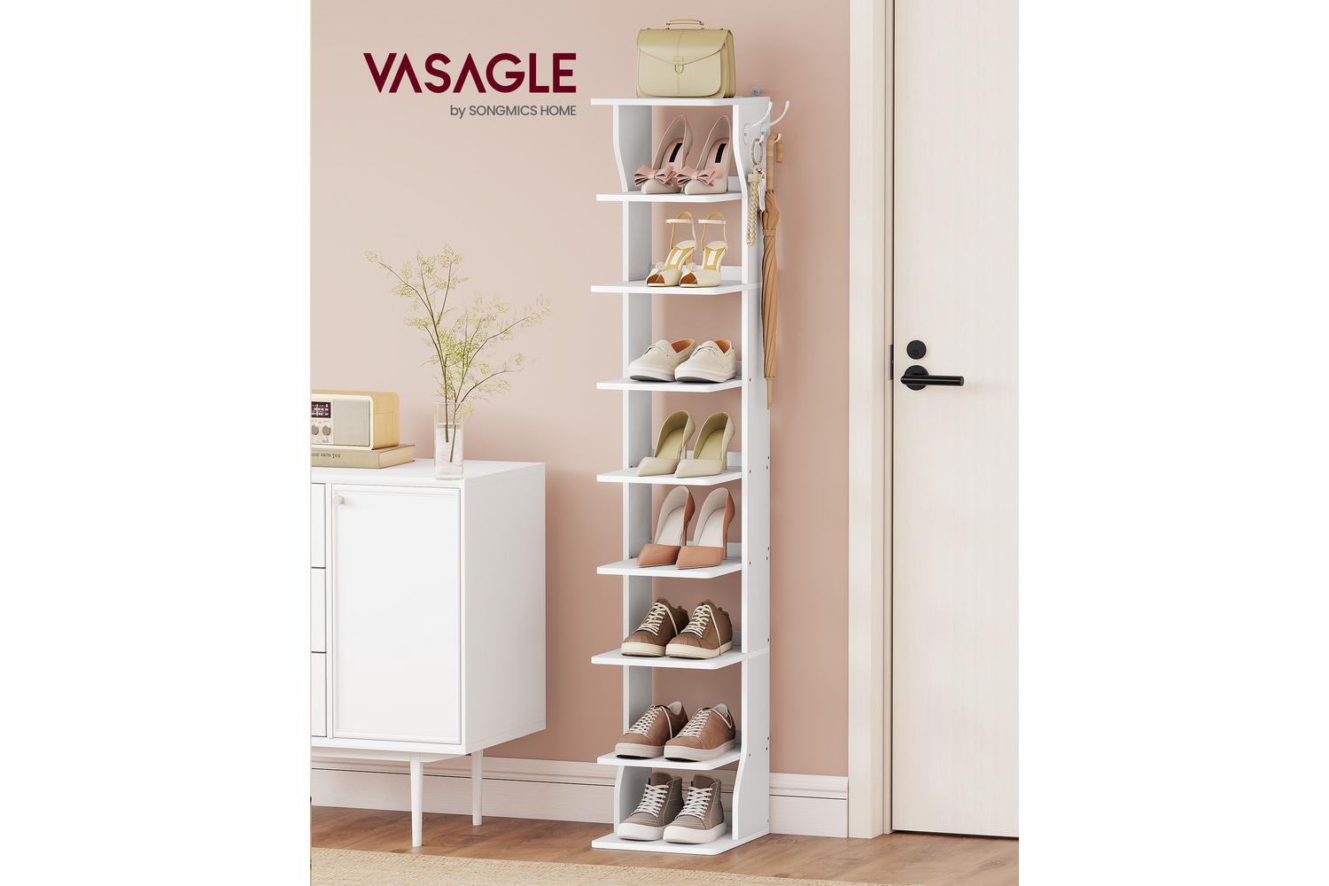 Vasagle Shoe Rack | Tall Slim Shoe Organiser | Particleboard | 9-tier-2