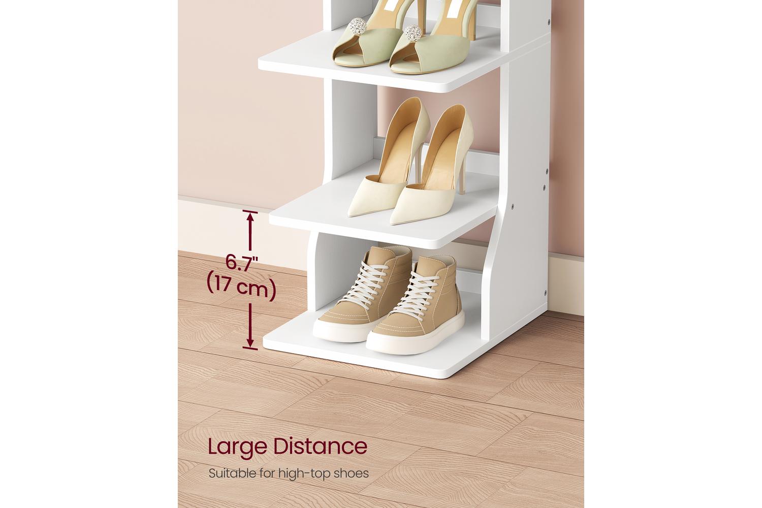 Vasagle Shoe Rack | Tall Slim Shoe Organiser | Particleboard | 9-tier-4
