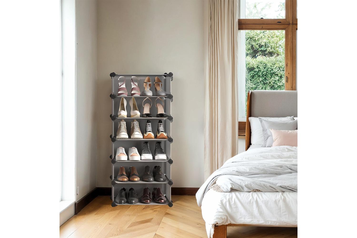 Songmics Shoe Rack | Shoe Storage Cabinet | Plastic & Metal | 10 Tier-2