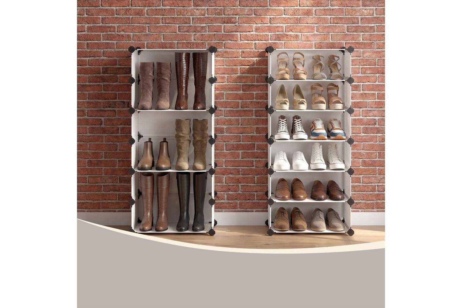 Songmics Shoe Rack | Shoe Storage Unit | Plastic & Metal | 10 Compartment-6