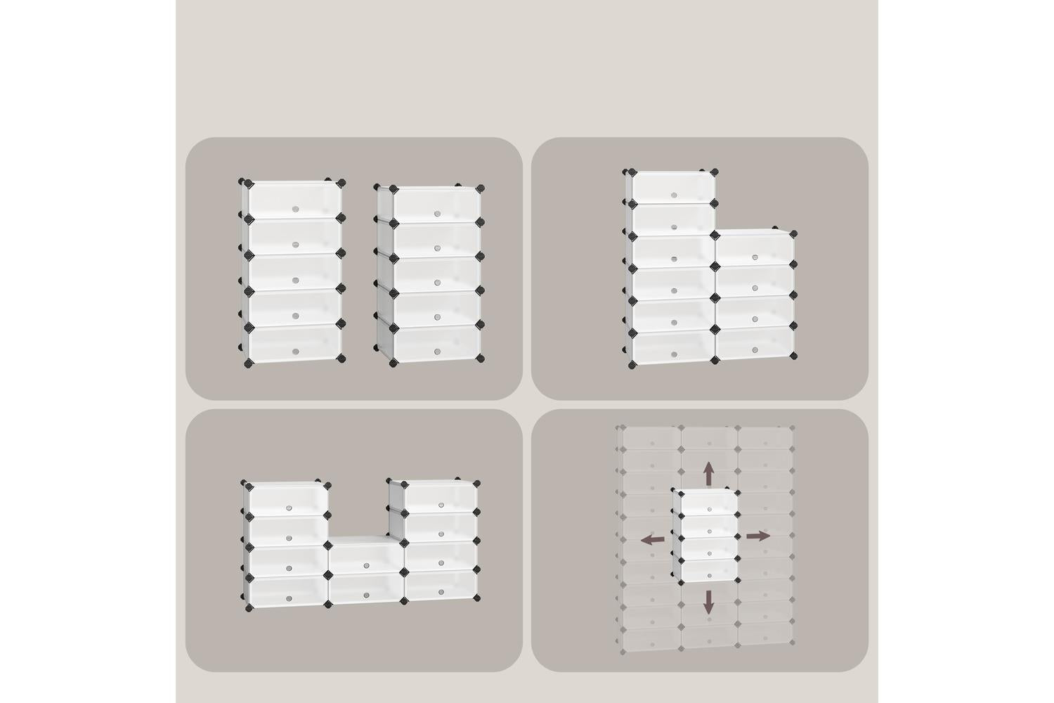 Songmics Shoe Rack | Shoe Storage Unit | Plastic & Metal | 10 Compartment-7