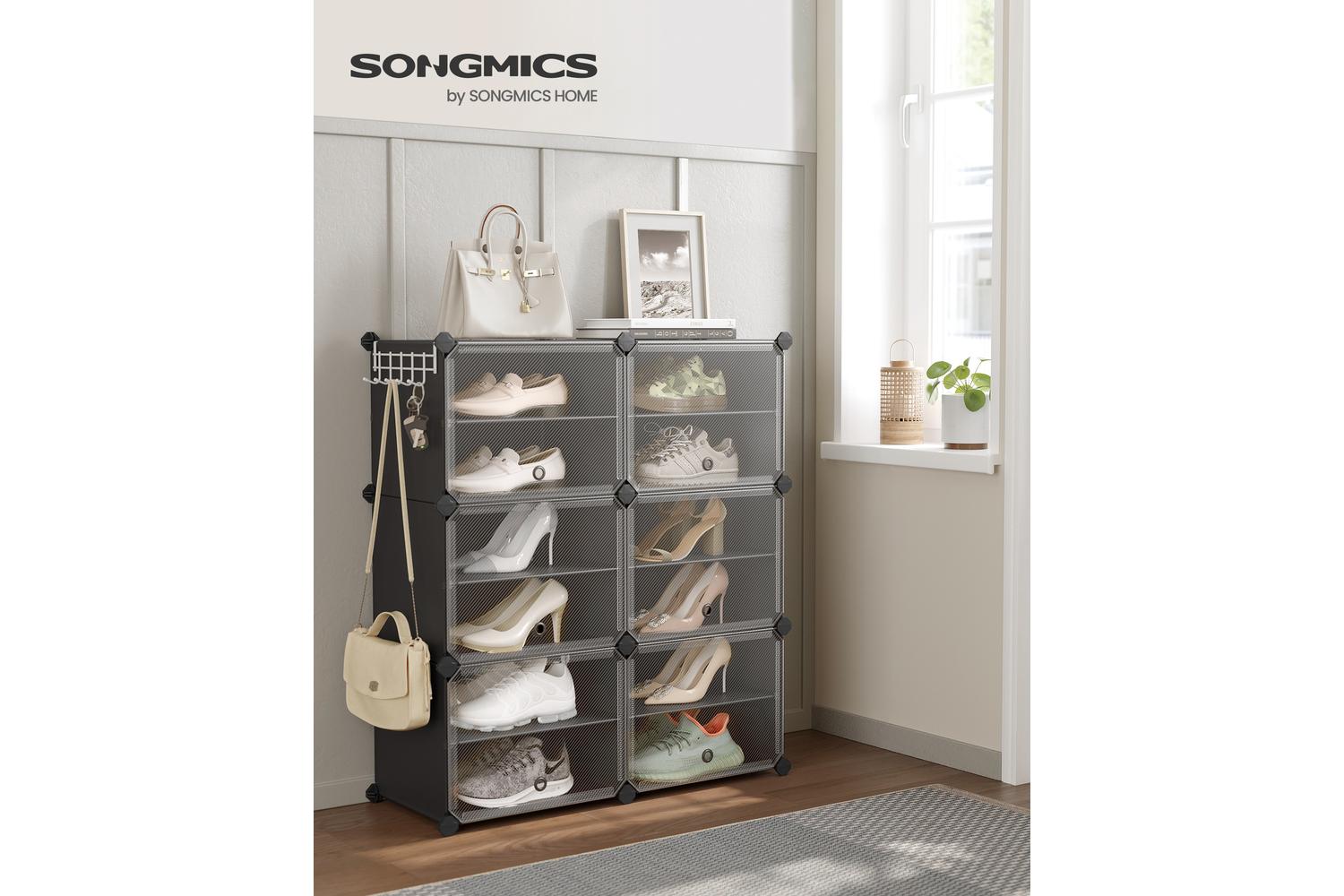 Songmics Shoe Rack | Shoe Organiser Cabinet | Plastic & Steel | Large-2