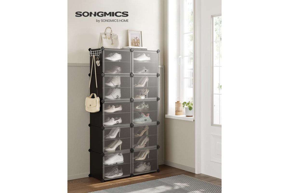 Songmics Shoe Rack | Shoe Storage Organiser | Plastic | Large-2