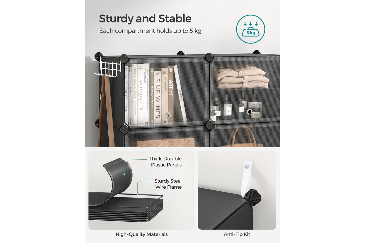 Songmics Shoe Rack | Shoe Storage Organiser | Plastic | Large-7