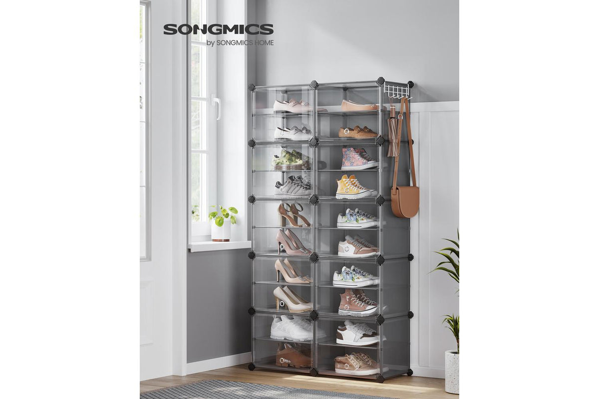 Songmics Shoe Rack | Shoe Storage Cabinet | Plastic & Steel | Large-2