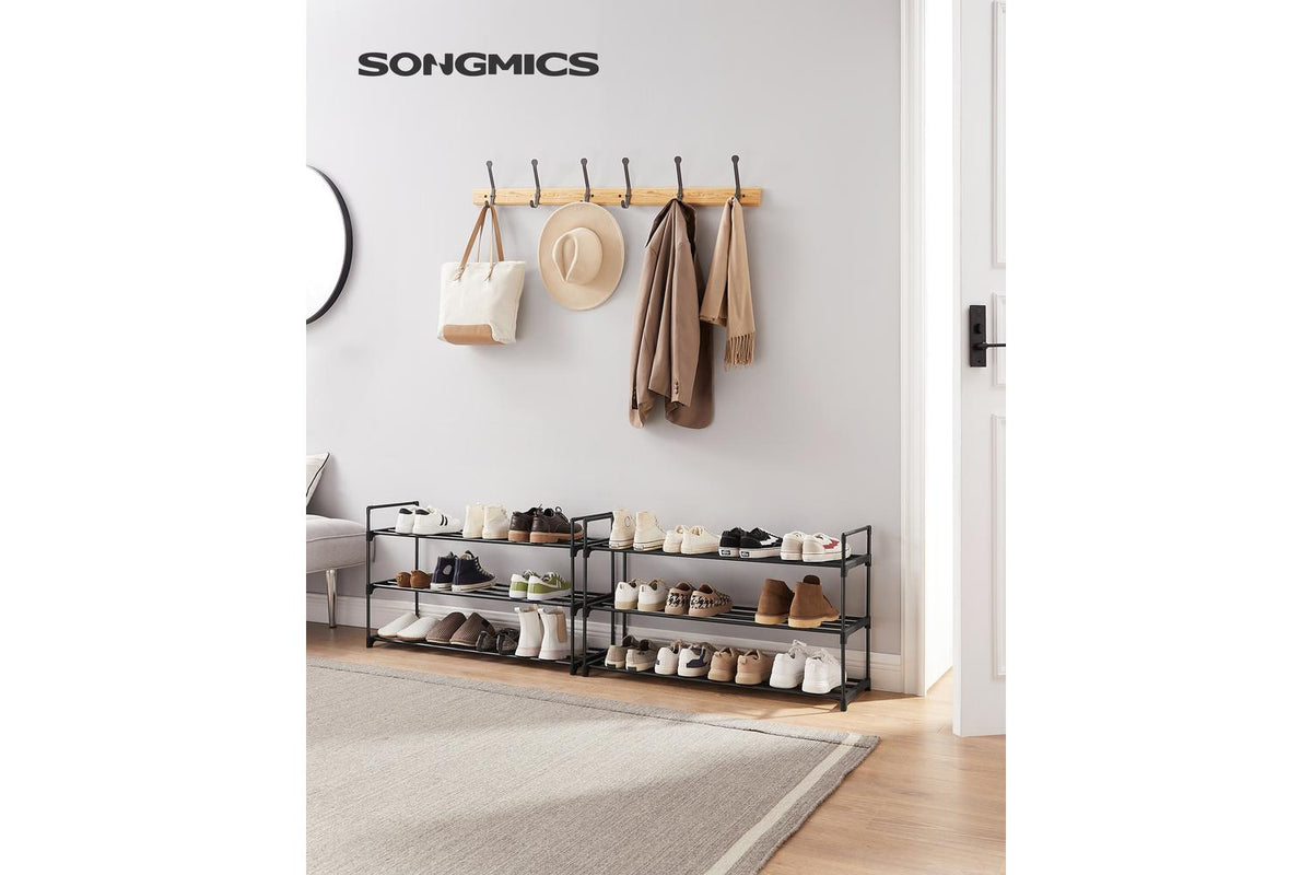 Songmics Shoe Rack | Shoe Storage Organiser | Metal | 3-tier-2