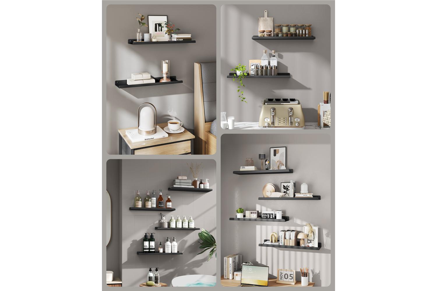 Songmics Wall Shelf | Wall Shelf | Powder-coated Steel | 40 Cm-3