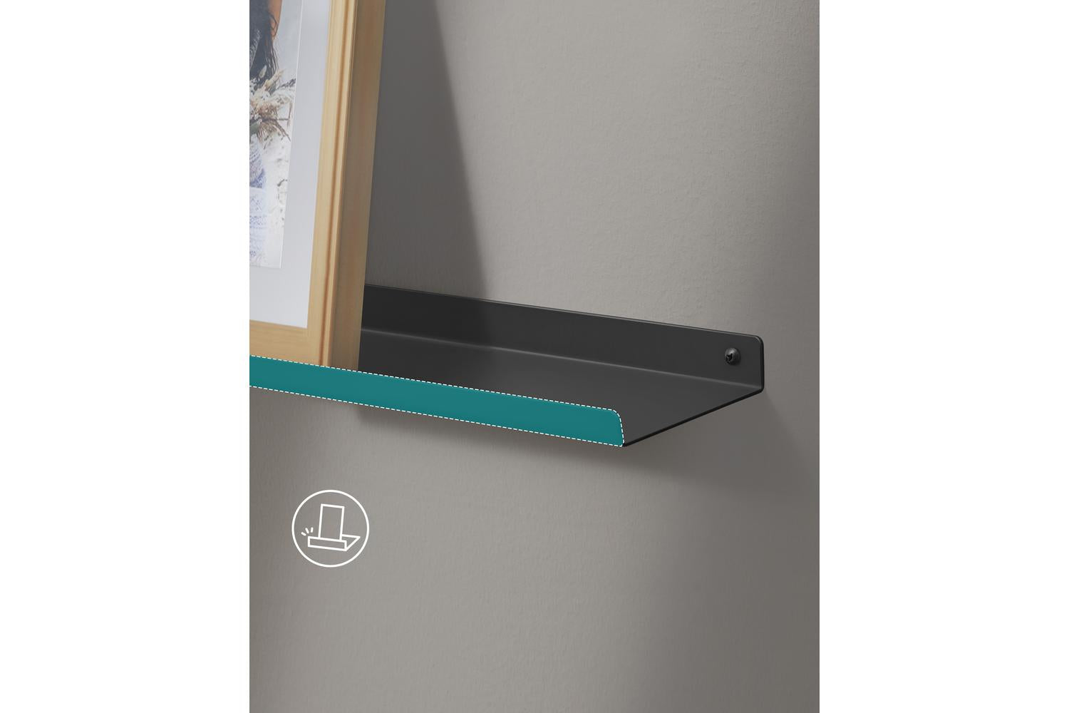 Songmics Wall Shelf | Wall Shelf | Powder-coated Steel | 40 Cm-5