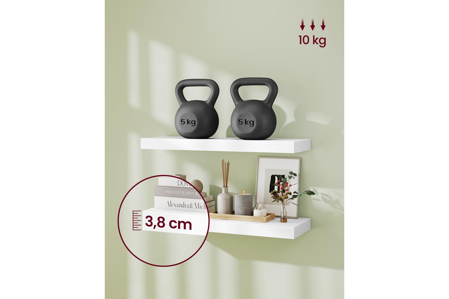 Vasagle Wall Shelf | Floating Shelf | Mdf & Steel | 60cm-4