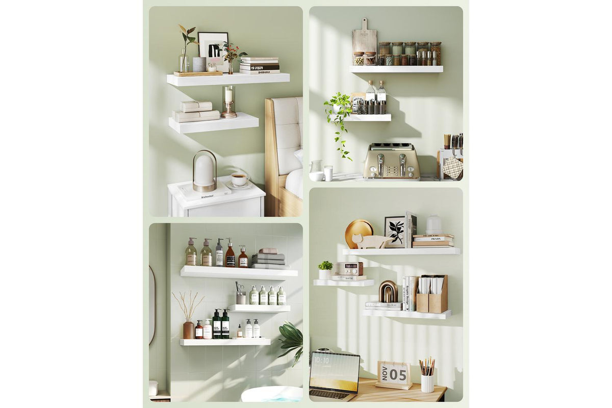 Vasagle Wall Shelf | Floating Shelf | Mdf & Steel | 80cm-3