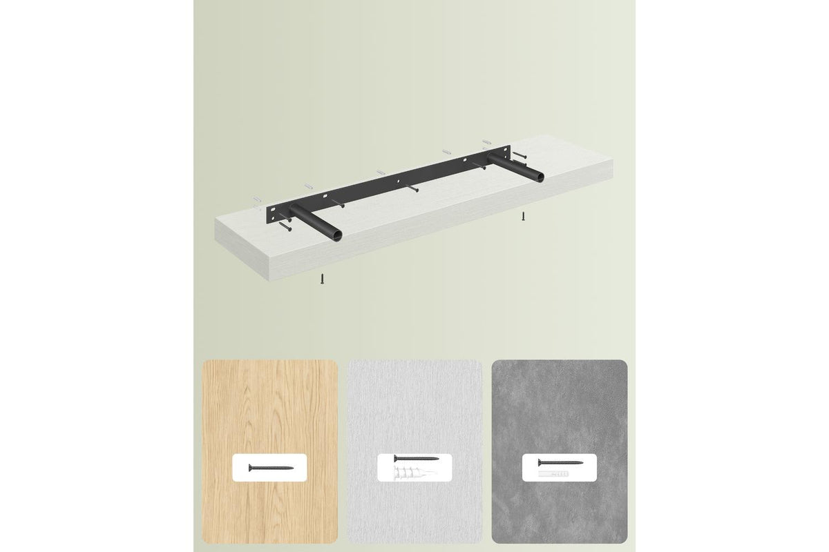 Vasagle Wall Shelf | Floating Shelf | Mdf & Steel | 80cm-6