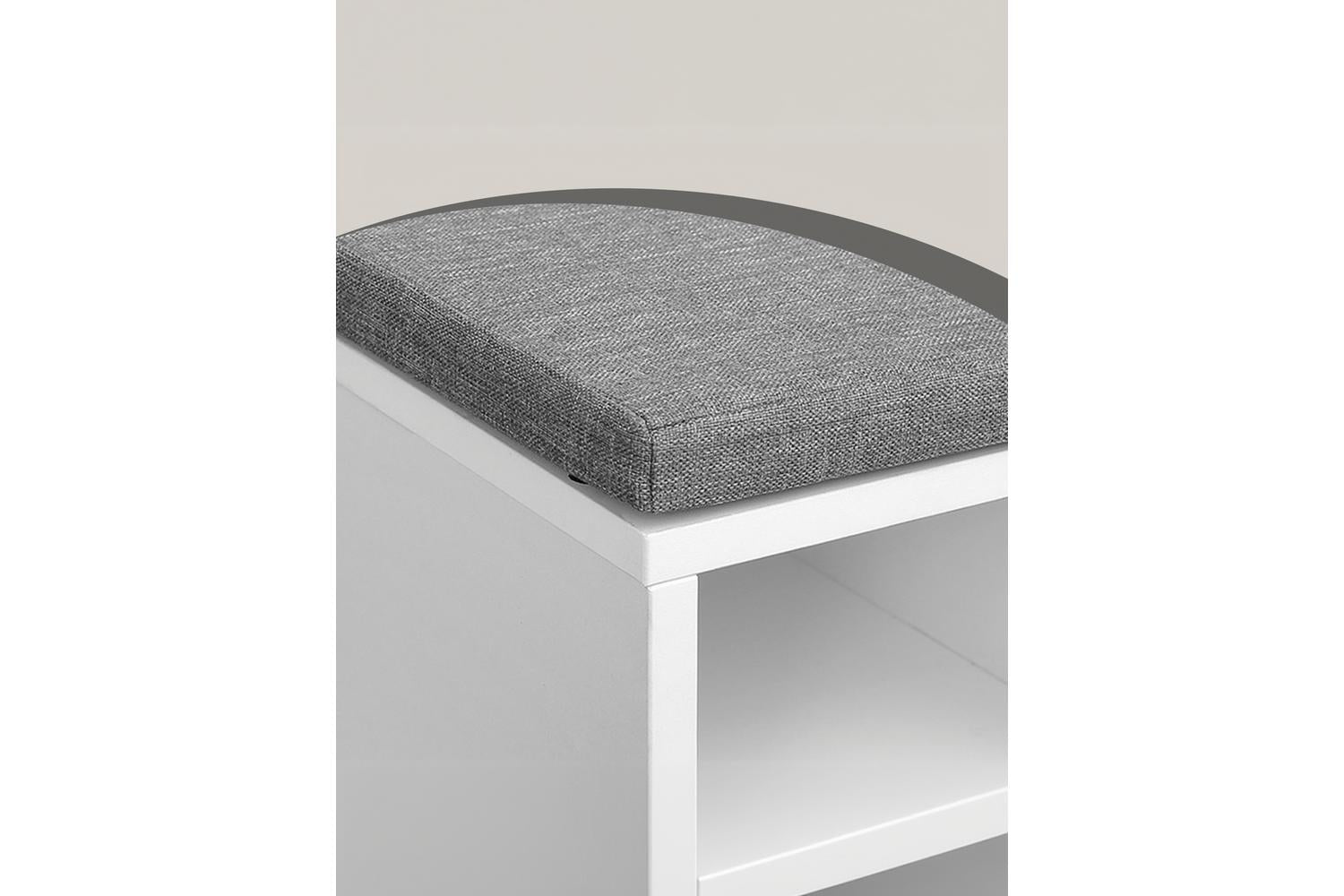 Vasagle Shoe Bench | Storage Bench | Chipboard & Imitation Linen | 104 X 30 X 48 Cm-6