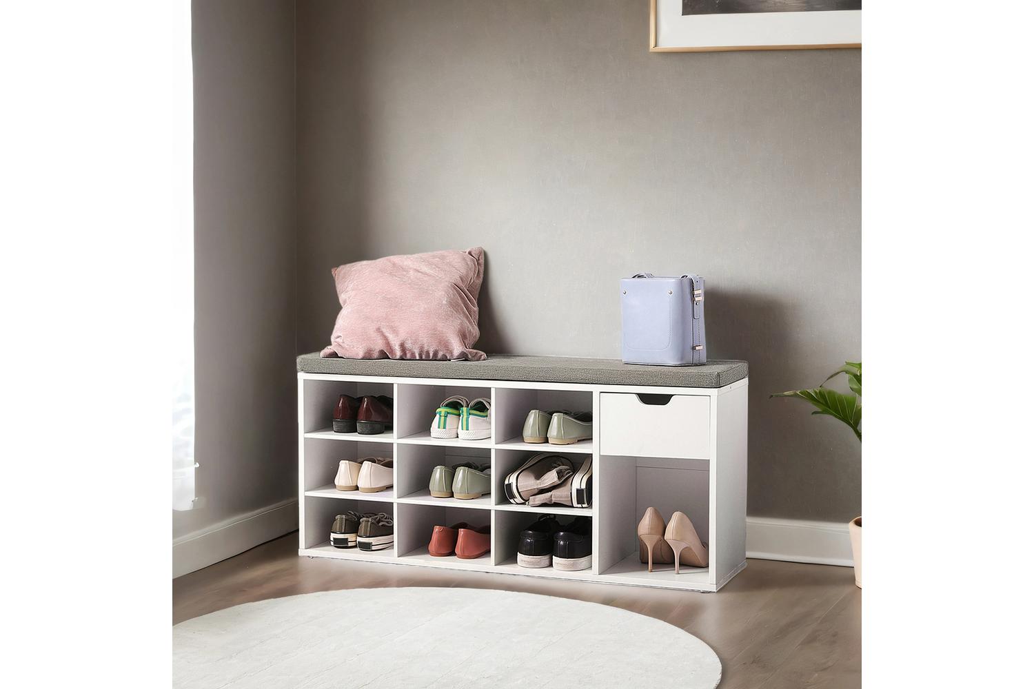 Vasagle Shoe Bench | Storage Bench | Particleboard Mdf | 104cm-2
